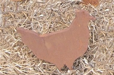 Ornamental Rusty Chicken