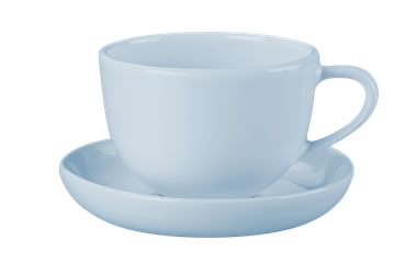 Robert Gordon Terra Teacup and Saucer Blue