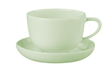 Robert Gordon Terra Teacup and Saucer Green