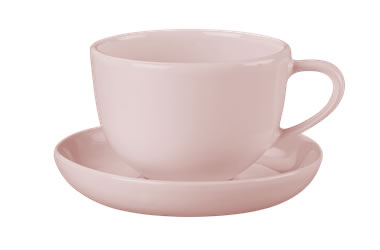 Robert Gordon Terra Teacup and Saucer Pink