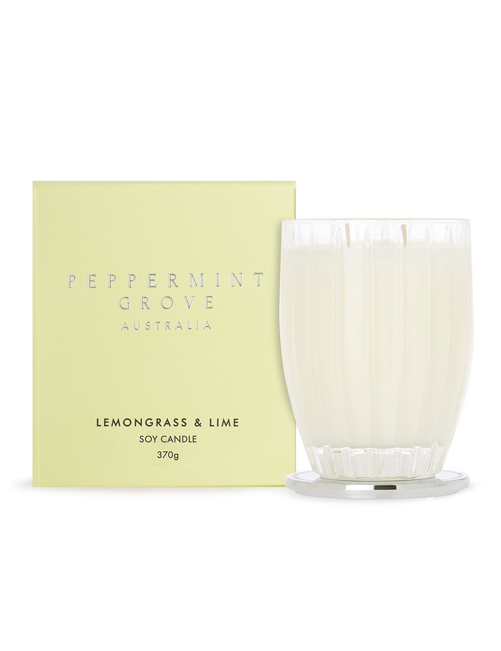 Peppermint Grove Lemongrass & Lime - Large Soy Candle 370g