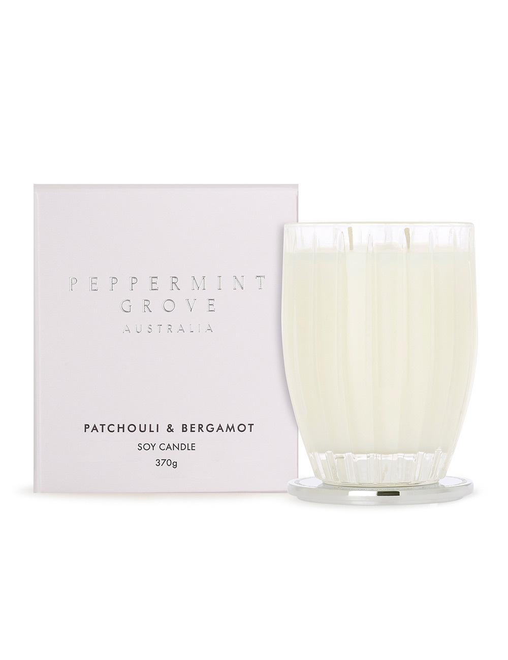 Peppermint Grove Patchouli & Bergamot - Large Soy Candle 370g