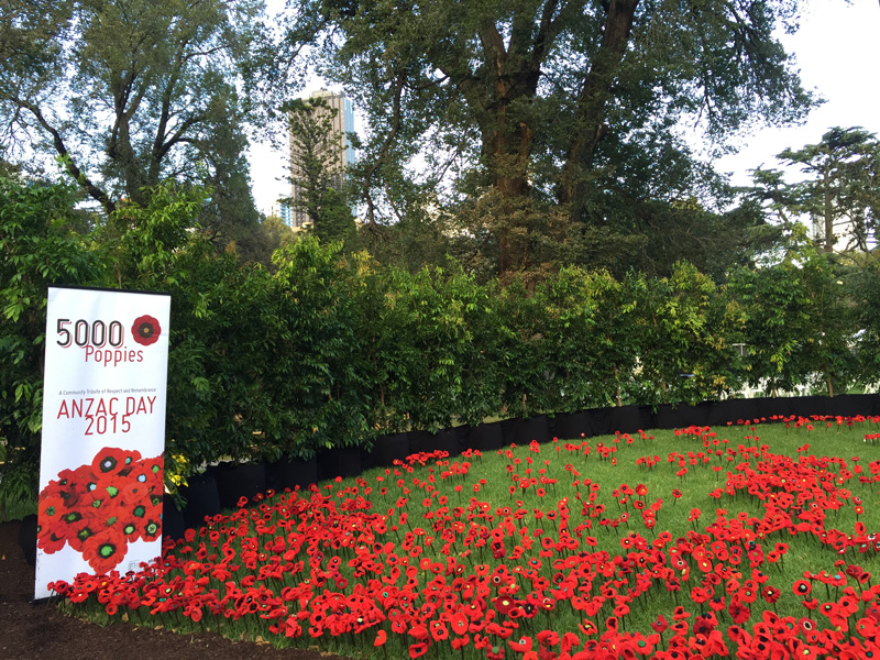 Rememberance display Melbourne Flower Show